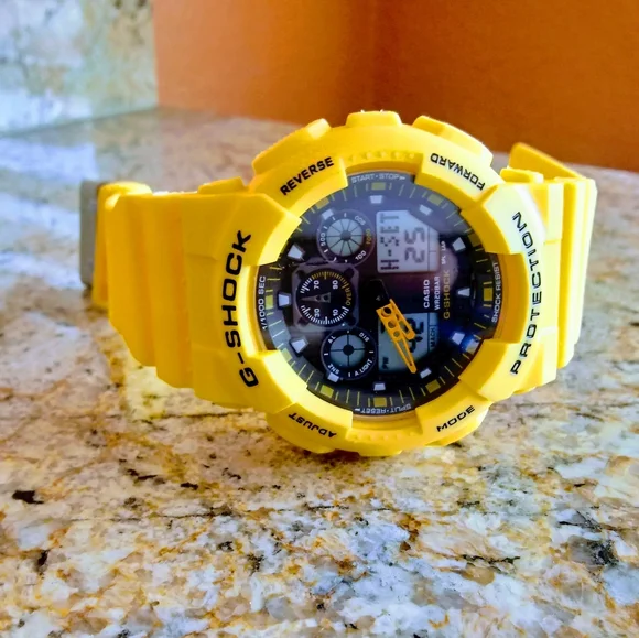 Casio G-Shock Yellow Watch - Picture 3 of 5
